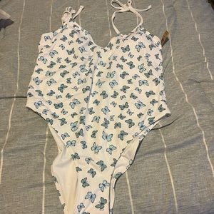 Brand new with tags, never worn PINK one piece swimsuit